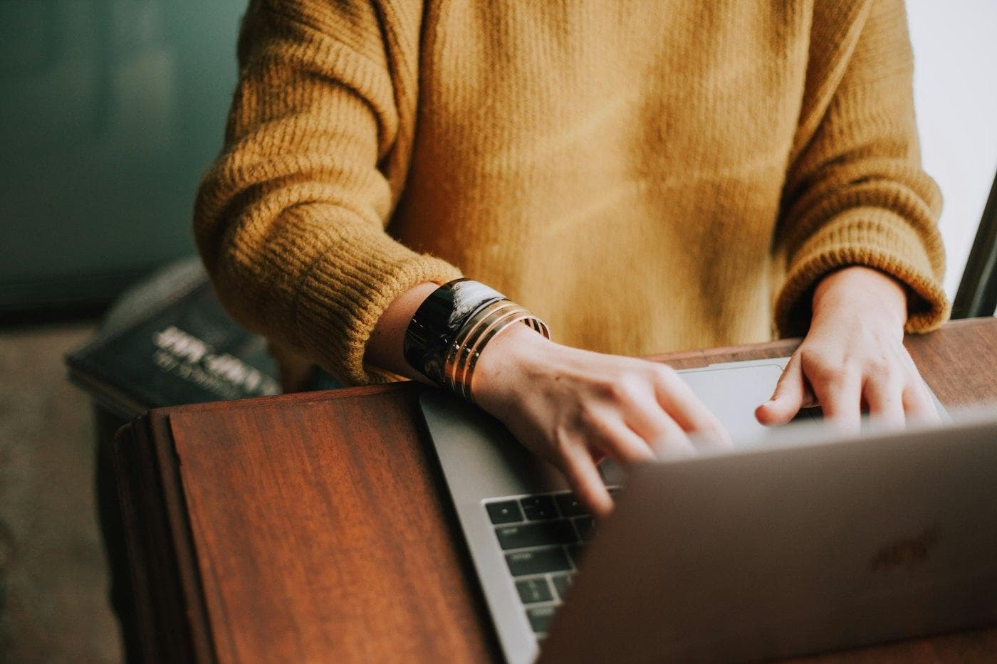 A freelance designer working from home