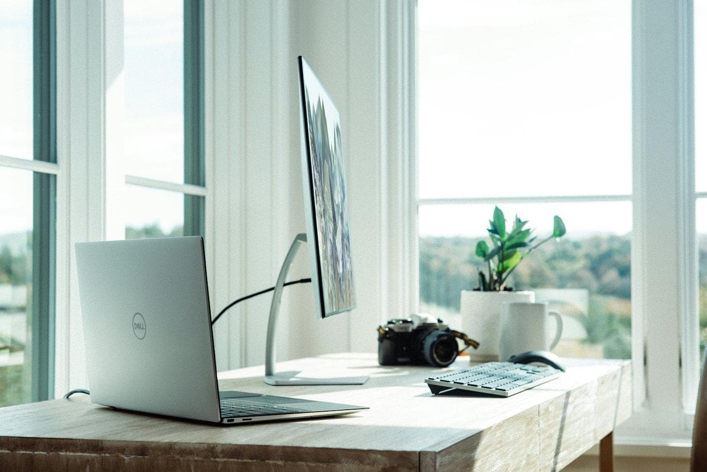 A home office setup